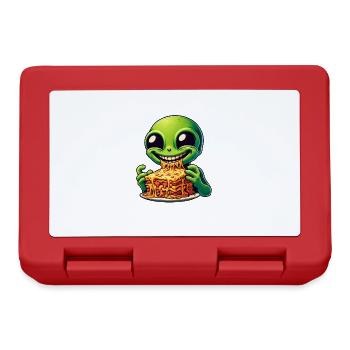 Un extraterrestre aime les lasagnes italiennes - Boîte à goûter - rouge - Devant