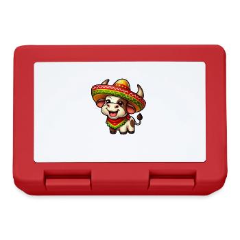 Cinco de Mayo Stier Kuh Mexiko Feier - Brotdose - Rot - Vorne