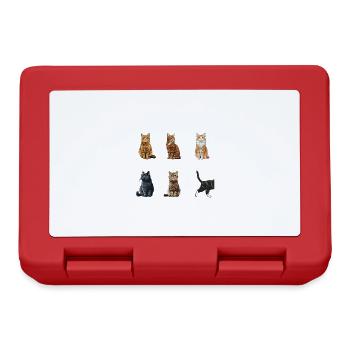 Chat Chats Astuces Chats Drôles - Boîte à goûter - rouge - Devant