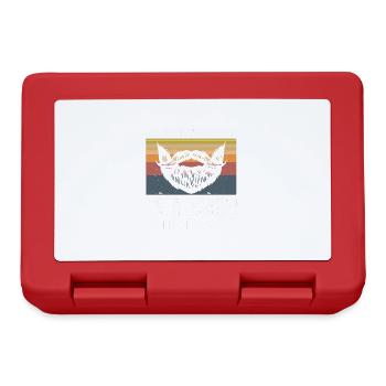 Beard Saying Bearded Father Husband - Lunchbox - red - Front