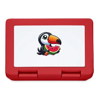 Tukan Paradiesvogel Wassermelone Sommer - Brotdose - Rot - Vorne