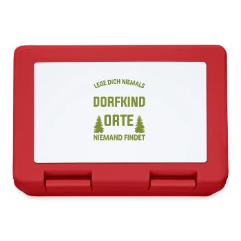 Dorfkinder Orte Bauernhof Dorfkind - Brotdose - Rot - Vorne