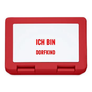 Un gamin du village est fier de ça - Boîte à goûter - rouge - Devant