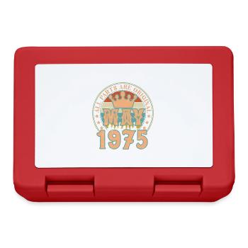 May 1975. May 1975 Birthday Gift. May 1975 - Lunchbox - red - Front