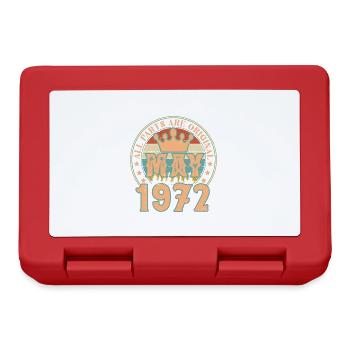 May 1972. May 1972 Birthday Gift. May 1972 - Lunchbox - red - Front