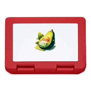 Schlafocado Official Sleep Shirt - Lunchbox - red - Front