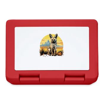 Loups d’Aardwolf - Boîte à goûter - rouge - Devant