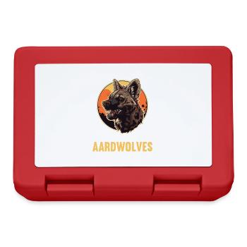 Loups d’Aardwolf - Boîte à goûter - rouge - Devant