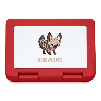 Loups d’Aardwolf - Boîte à goûter - rouge - Devant