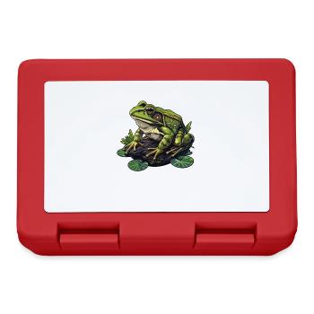 Grenouilles-taureaux Grenouille-taureau - Boîte à goûter - rouge - Devant