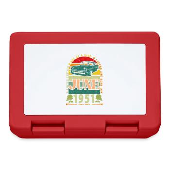 June 1951 Birthday Gift. June 1951 June 1951 - Lunchbox - red - Front