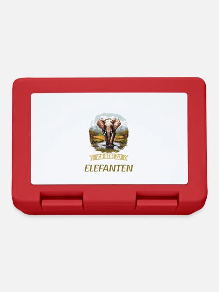 Elefanten Elefant - Brotdose - Rot