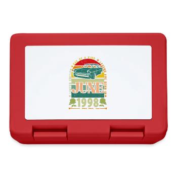 June 1998 birthday gift. June 1998 June 1998 - Lunchbox - red - Front