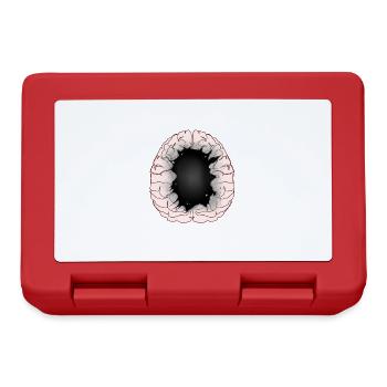Brain Idiot Idiot Brain Brains Intelligence - Lunchbox - red - Front