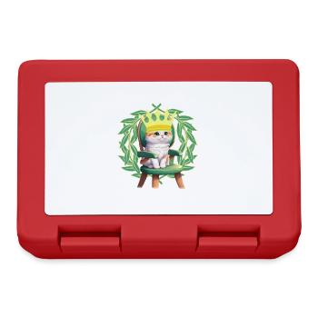 Cat Cats Kitten Princess Kids Child - Lunchbox - red - Front