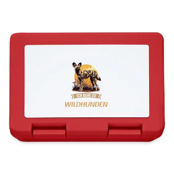 Wildhunde Wildhund - Brotdose - Rot - Vorne