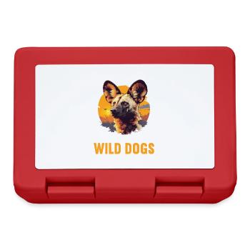 Wildhunde Wildhund - Brotdose - Rot - Vorne