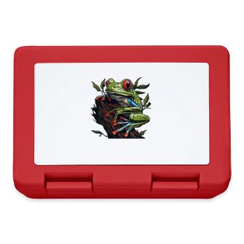 Tree Frog Baumfrösche Baumfrosch - Brotdose - Rot - Vorne