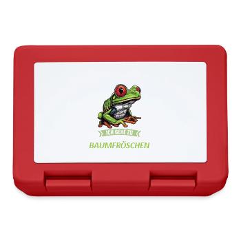 Tree Frog Baumfrösche Baumfrosch - Brotdose - Rot - Vorne