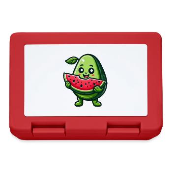 Avocado Melon Tropical Fruit Fruity Summer - Lunchbox - red - Front