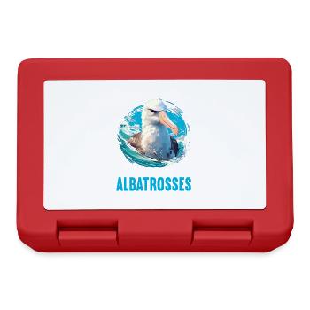 Albatross Albatrosse Albatros - Brotdose - Rot - Vorne