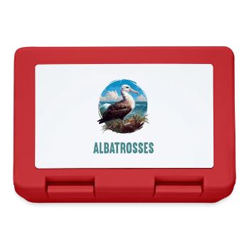 Albatross Albatrosse Albatros - Brotdose - Rot - Vorne