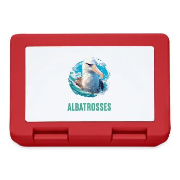 Albatross Albatrosse Albatros - Brotdose - Rot - Vorne