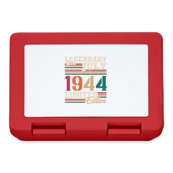 Vintage 1944 Juillet Cadeau Anniversaire Rétro - Boîte à goûter - rouge - Devant