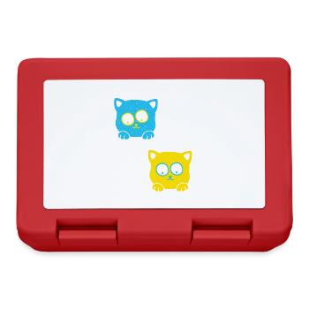 Animal shelter, animal lover, animal welfare, cats, Ukraine - Lunchbox - red - Front