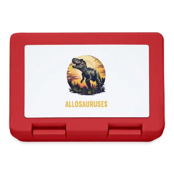 Allosaurier Allosaurus - Brotdose - Rot - Vorne