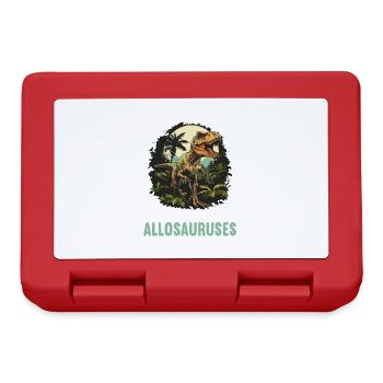 Allosaurier Allosaurus - Brotdose - Rot - Vorne