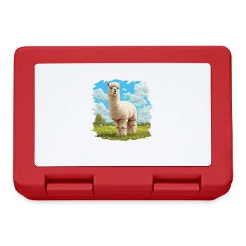 Alpaca Alpakas Alpaka - Brotdose - Rot - Vorne