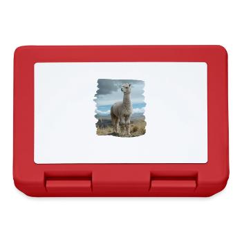 Alpaca Alpakas Alpaka - Brotdose - Rot - Vorne