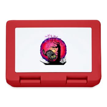 Halloween Cat Cats Mouse Mice - Lunchbox - red - Front