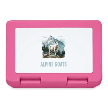 Alpine Goat Bergziegen Bergziege - Brotdose - Pink - Vorne