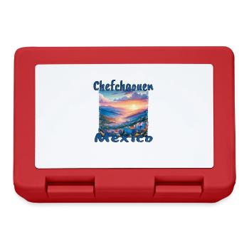 Chefchaouen Mexico Sunset Mountains - Lunchbox - red - Front
