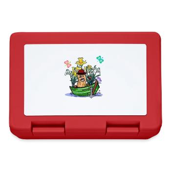 Retired Peanut Spring Boat Adventure Grandpa Nut - Lunchbox - red - Front