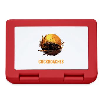 Cockroach Kakerlaken Kakerlake - Brotdose - Rot - Vorne