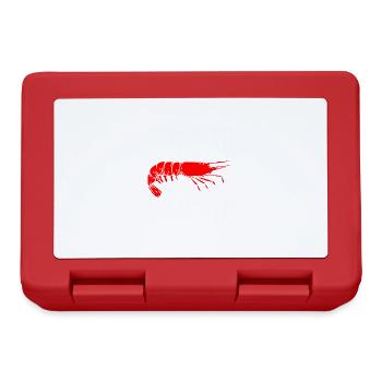 Powered By Shrimp - Lunchbox - red - Front