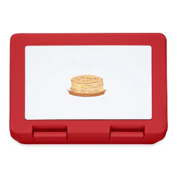Powered By Pancakes - Lunchbox - red - Front