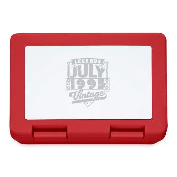 Vintage Geburtstagsgeschenk Juli 1995, Juli. - Brotdose - Rot - Vorne