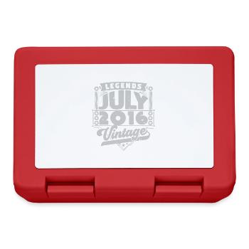 Vintage Birthday Gift July 2016, July. - Lunchbox - red - Front