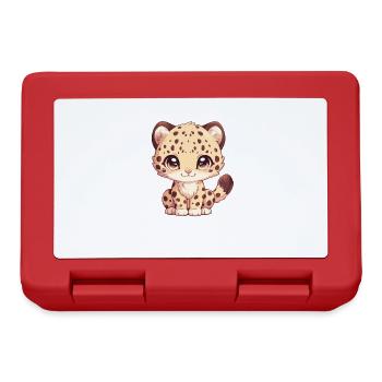Amur Leopard Amurleoparden Amurleopard - Lunchbox - red - Front