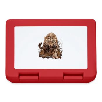 Amur Leopard Amurleoparden Amurleopard - Lunchbox - red - Front