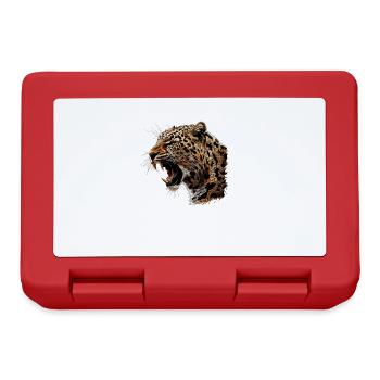 Amur Leopard Amurleoparden Amurleopard - Lunchbox - red - Front