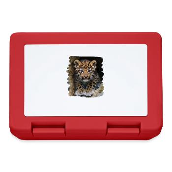 Amur Leopard Amurleoparden Amurleopard - Lunchbox - red - Front