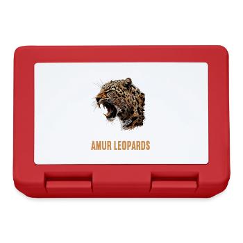 Amur Leopard Amurleoparden Amurleopard - Lunchbox - red - Front