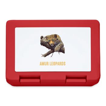 Amur Leopard Amurleoparden Amurleopard - Lunchbox - red - Front