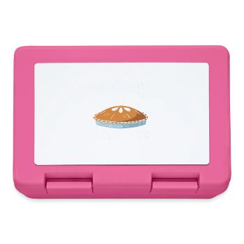 Propulsé par la tarte aux pommes - Boîte à goûter - rose - Devant