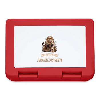 Amur Leopard Amurleoparden Amurleopard - Lunchbox - red - Front